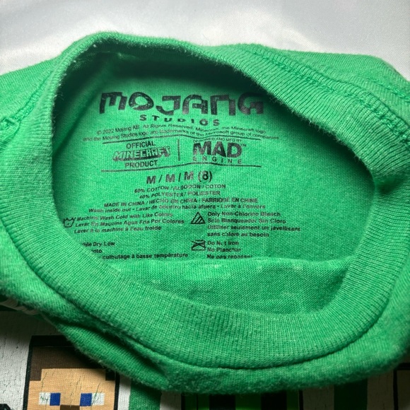 Youth boys bundle 2 long sleeve 1 short Size 8 /youth small 2 Minecraft 1 hooded - Picture 12 of 13